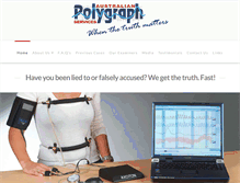 Tablet Screenshot of polygraph.com.au